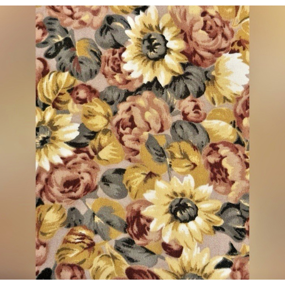 Vintage 90s Express Floral Maxi Skirt S Button Front Elastic Waist Fairy Grunge - Picture 10 of 11